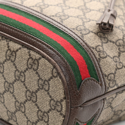 Gucci GG Supreme Monogram Web Small Ophidia Bucket Bag Brown 10 of 16