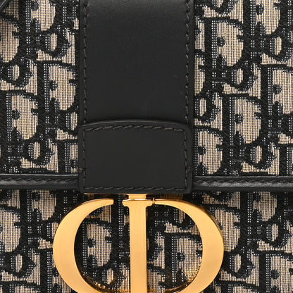 Christian Dior Oblique 30 Montaigne Flap Bag Blue 7 of 9