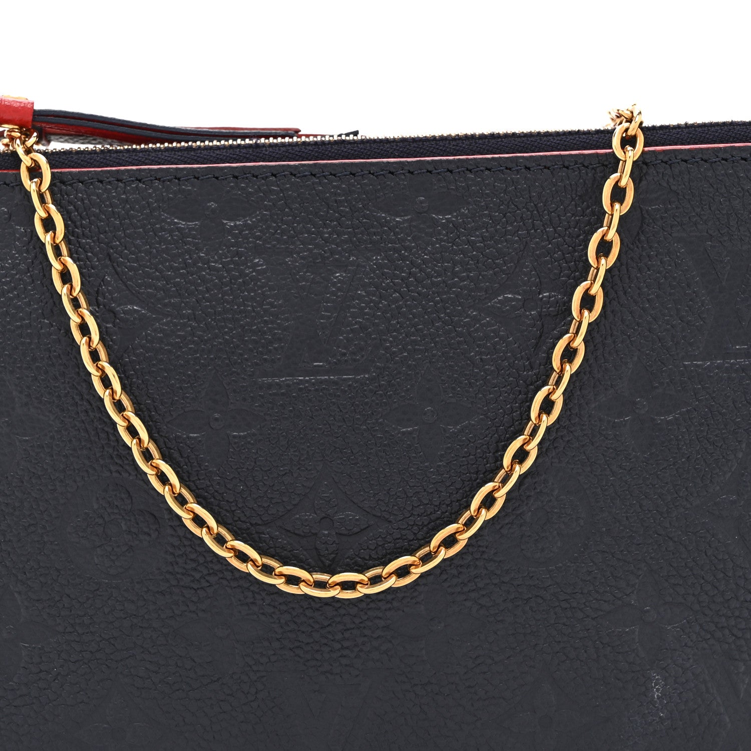 Louis Vuitton Empreinte Double Zip Pochette Marine Rouge 8 of 10