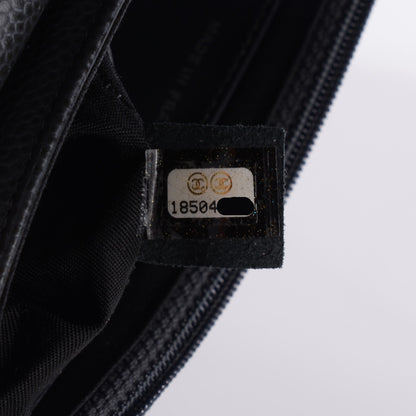 Chanel Caviar Half Moon Wallet on Chain WOC Dark Grey 8 of 8