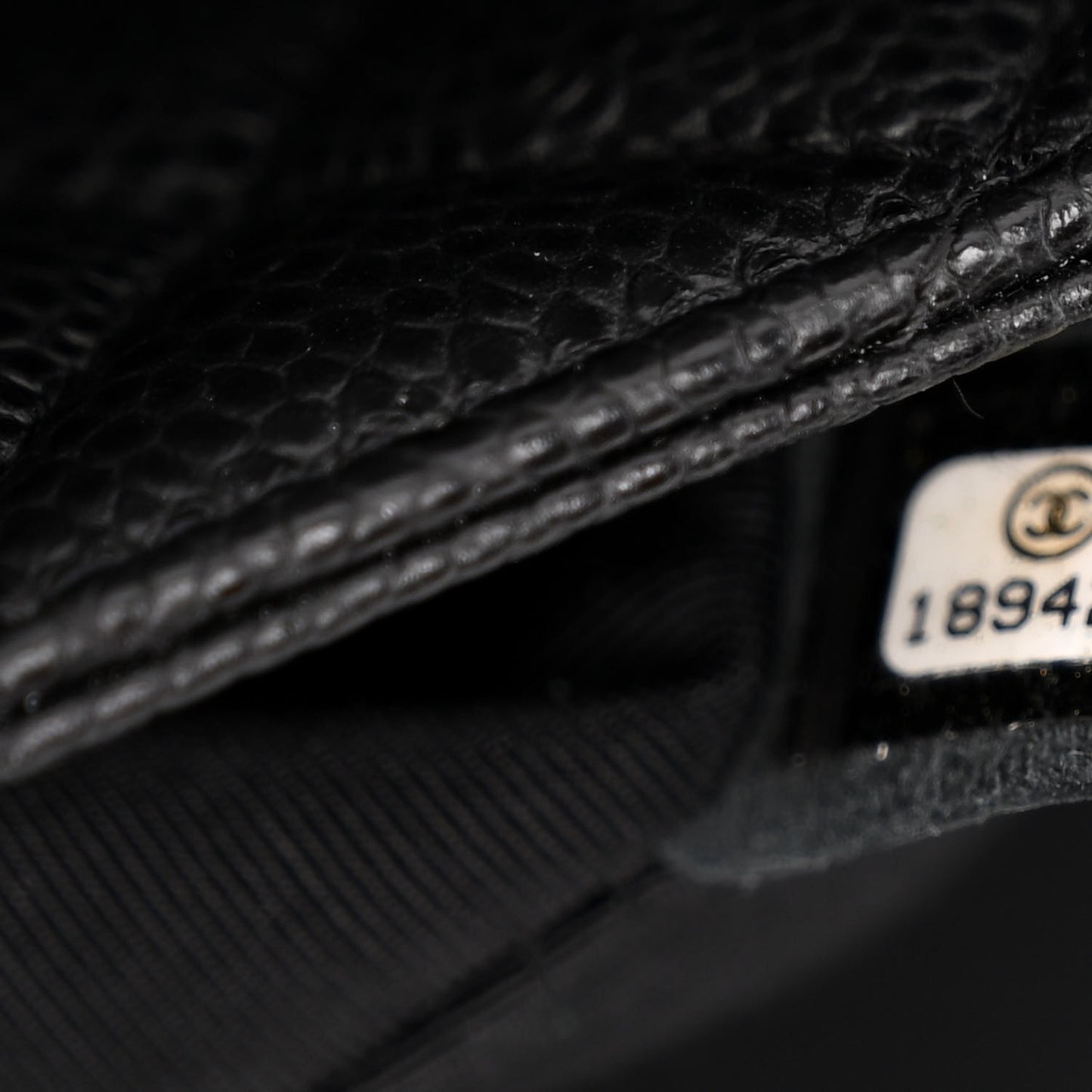 Caviar Quilted Flap Tote Black