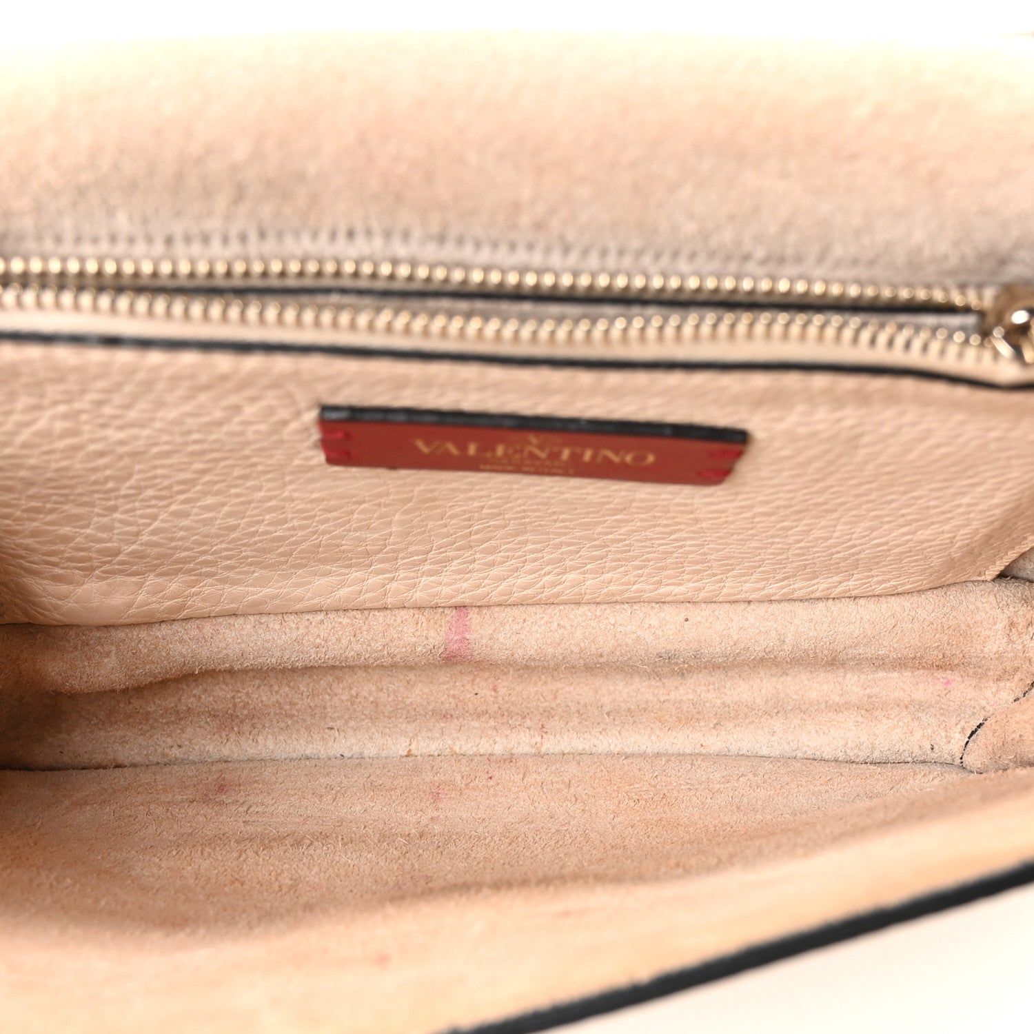 Valentino Garavani Pebbled Calfskin Rockstud Side Slip Crossbody Ivory 5 of 9