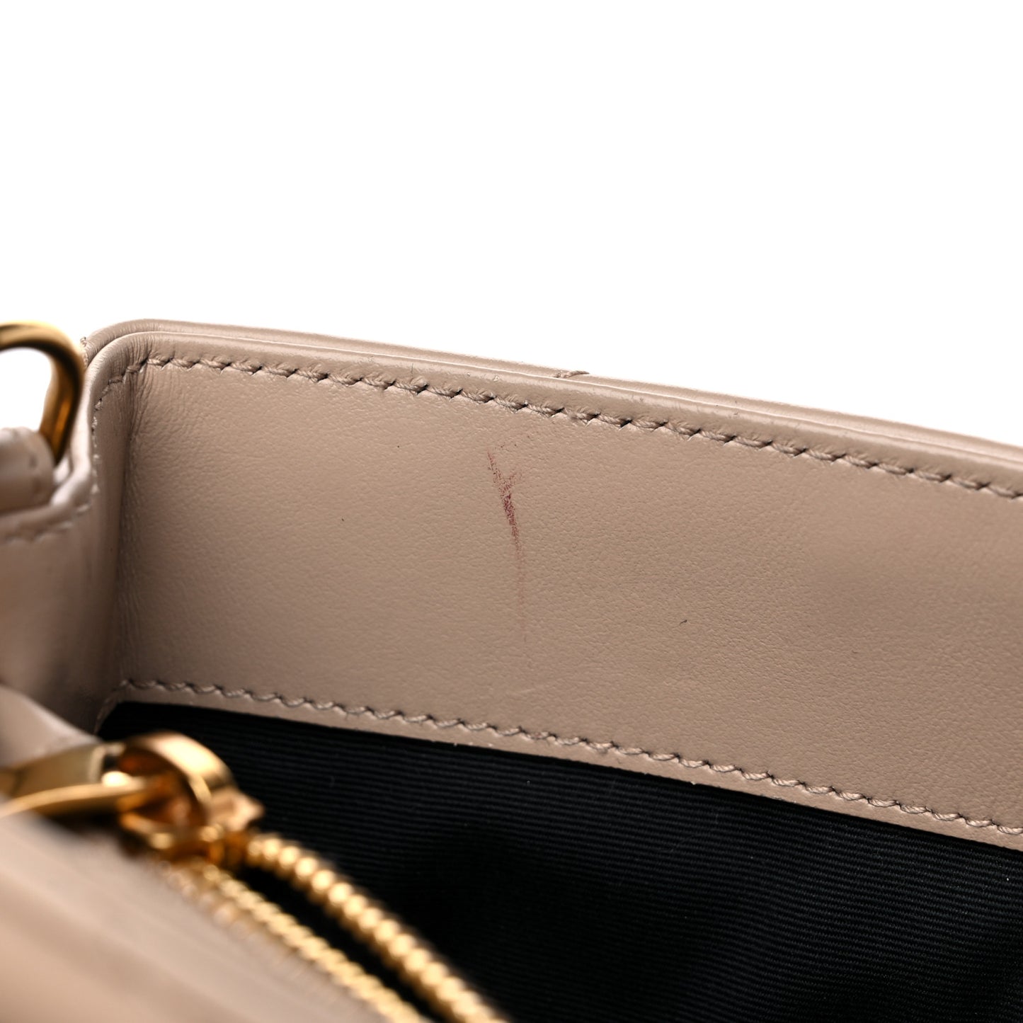 Calfskin Y Quilted Monogram Small Loulou Chain Satchel Dark Beige