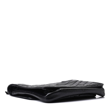 Saint Laurent Crinkled Calfskin Matelasse Monogram Medium Niki Chain Satchel Black 5 of 10