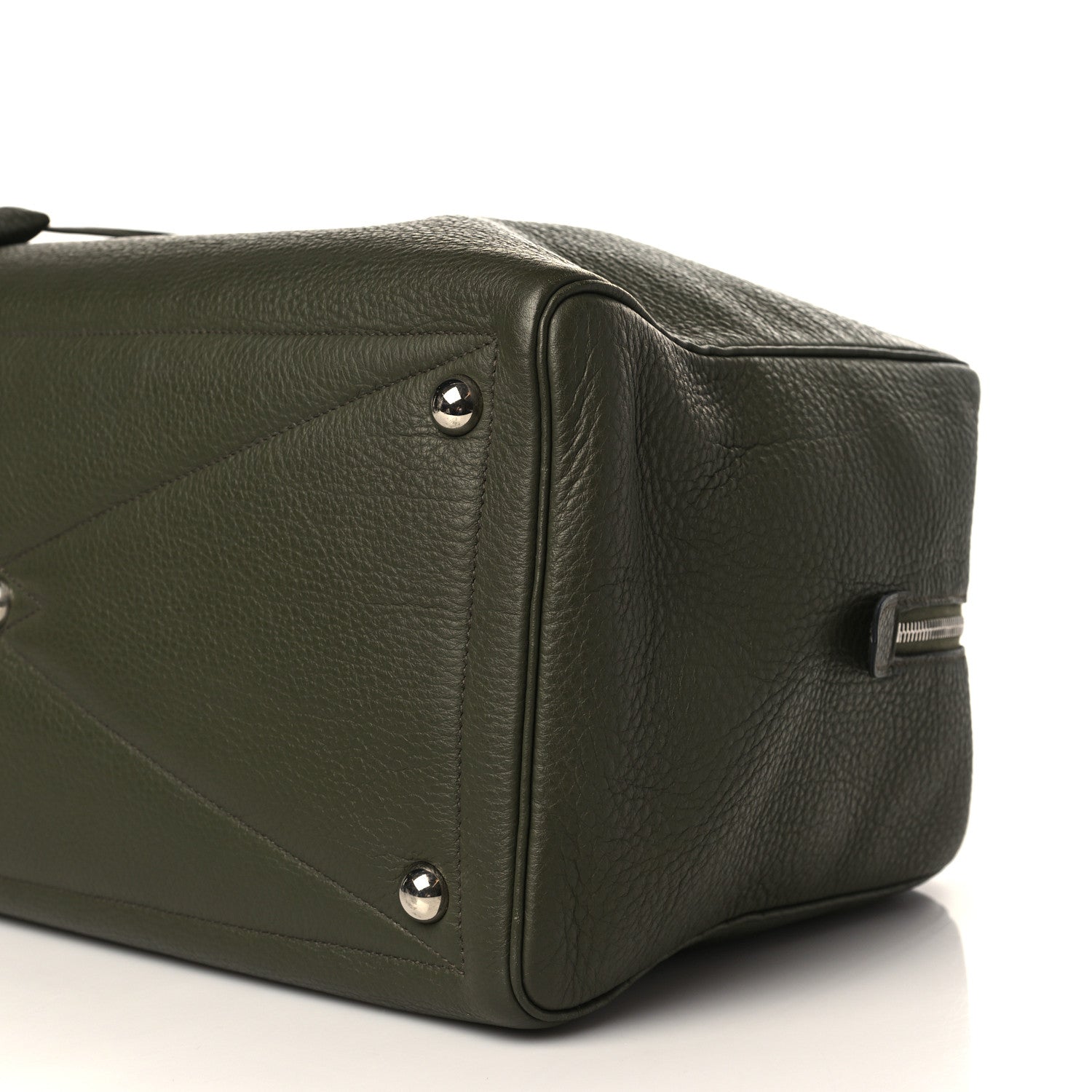 Hermes Taurillon Clemence Victoria 43 Travel Vert Olive 9 of 14