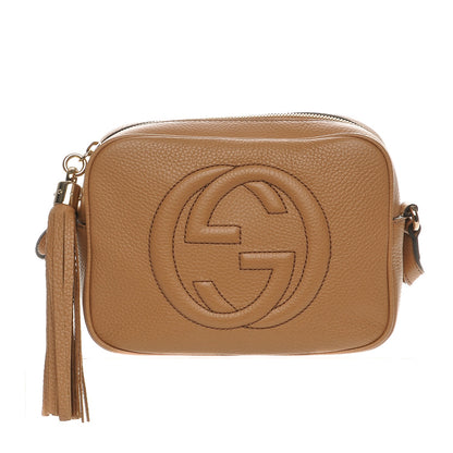 Gucci Pebbled Calfskin Small Soho Disco Bag Rose Beige 1 of 7
