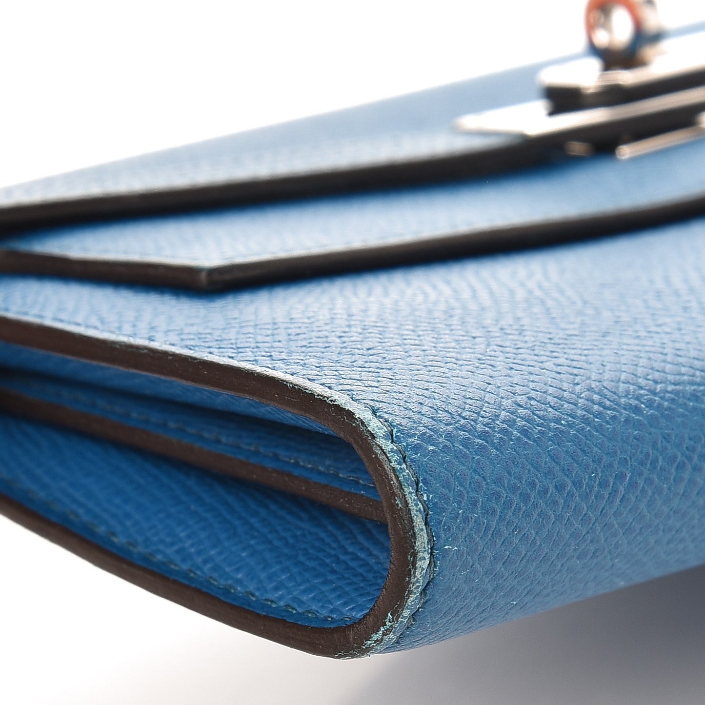 Epsom Kelly Longue Wallet Bleu Izmir