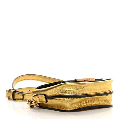 Saint Laurent Metallic Grained Calfskin Mini Betty Satchel Gold 4 of 13