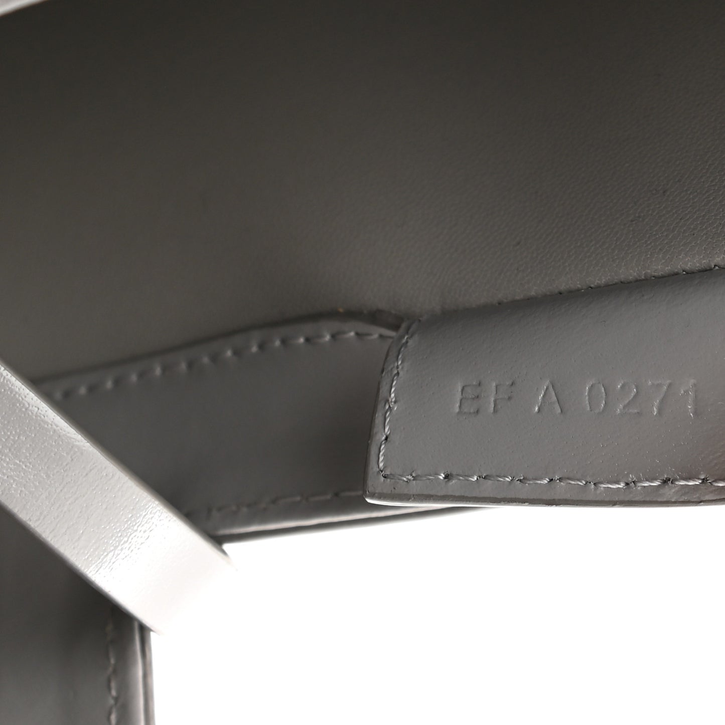 Box Calfskin Small Cut Out Shoulder Bag Cloud Grey