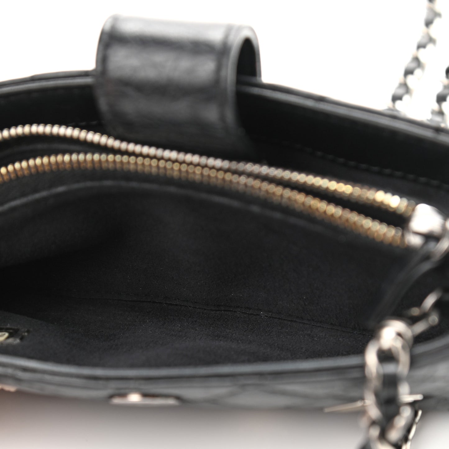 Aged Calfskin Lucky Charms 2.55 Reissue Mini Clutch With Chain Black