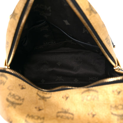 MCM Metallic Visetos Studded Small Dual Stark Backpack Gold 5 of 13