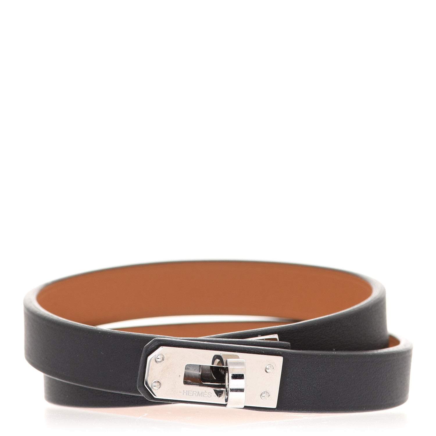 Hermes Swift Mini Kelly Double Tour Bracelet T3 Black 1 of 7