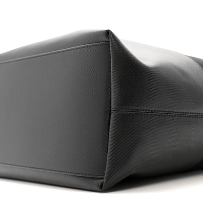 Alexander McQueen Canvas Calfskin T-Bar Shopping Bag Black 9 of 12