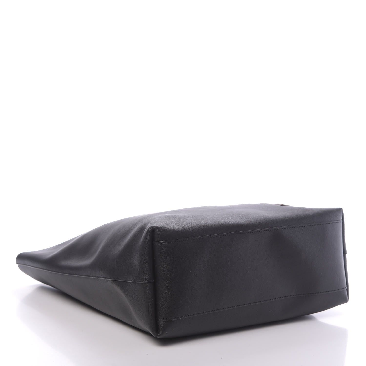Saint Laurent Calfskin Universite Shopping Tote Black 4 of 12