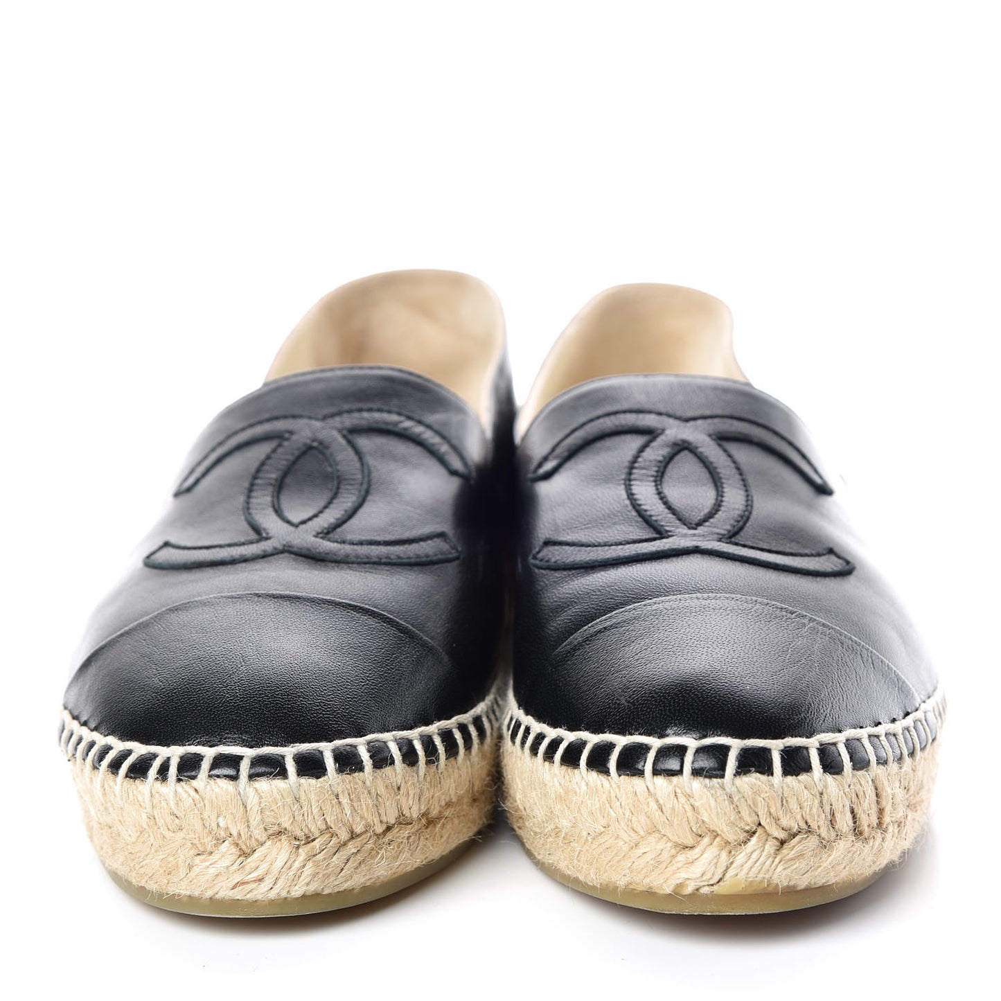Lambskin CC Espadrilles 36 Black