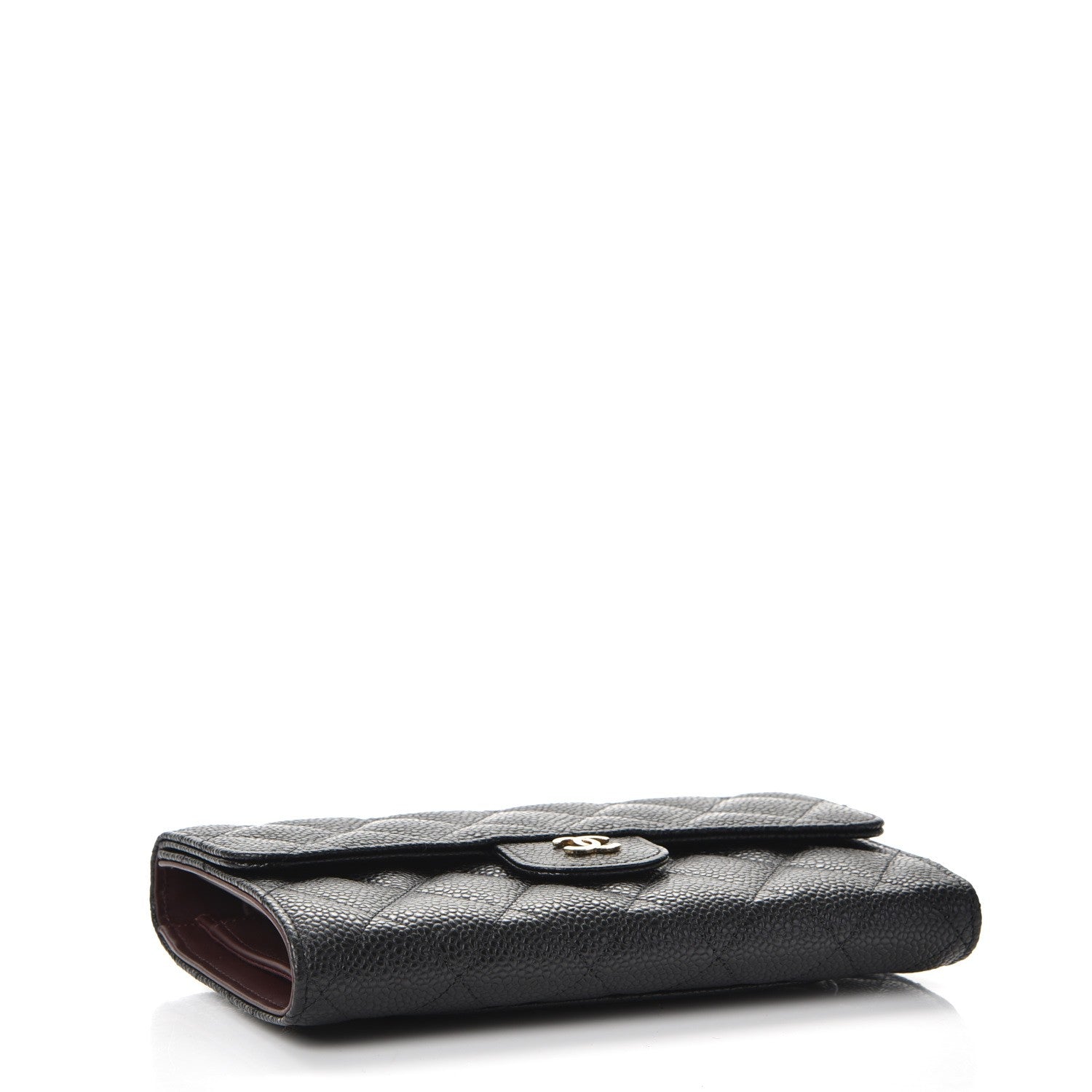 Chanel Caviar Quilted Large Flap Wallet Black 4 of 9