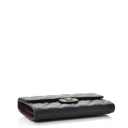 Chanel Caviar Quilted Large Flap Wallet Black 4 of 9