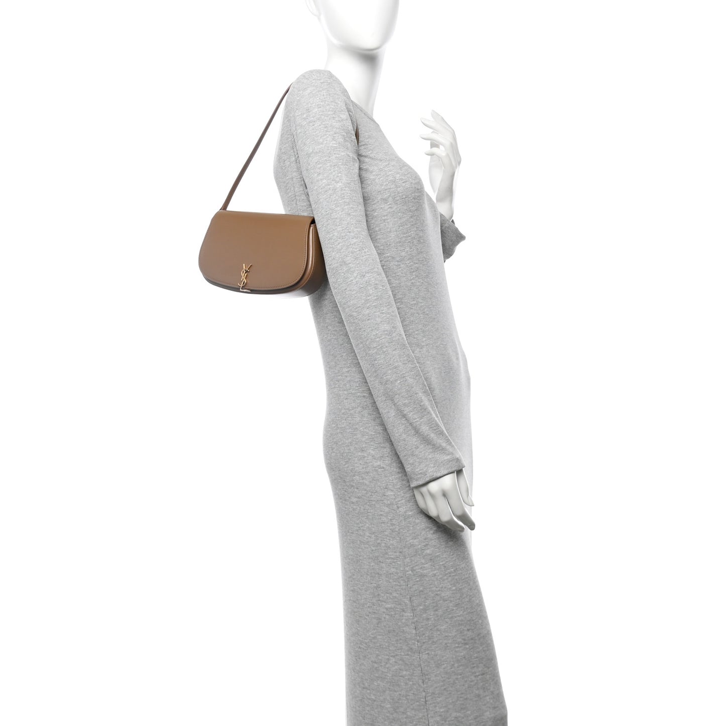 Box Calfskin Mini Voltaire Shoulder Bag Dark Cork