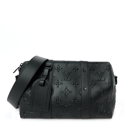 Louis Vuitton Monogram Seal City Keepall Black 1 of 10