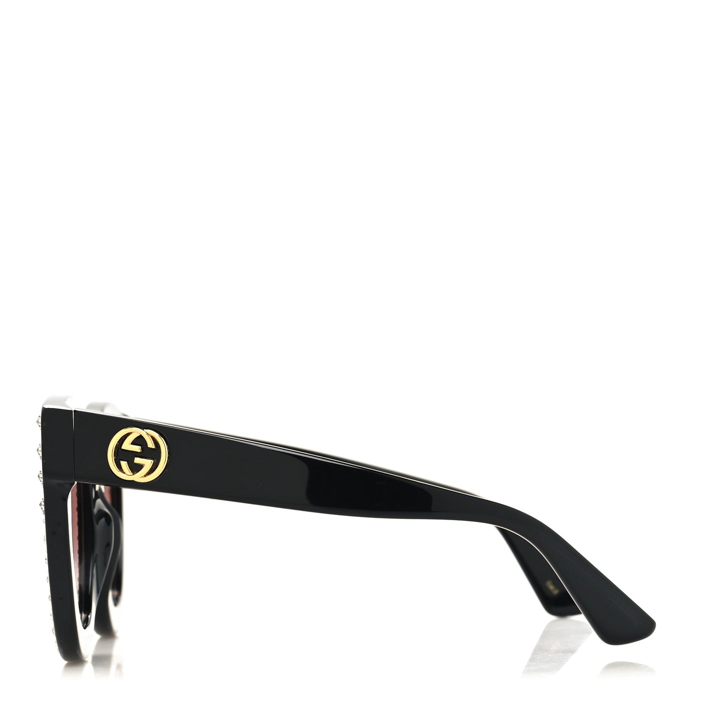Acetate Stars Cat Eye Sunglasses GG0116S Black