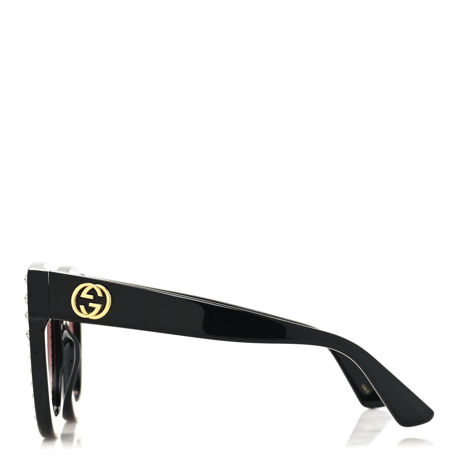 Gucci Acetate Stars Cat Eye Sunglasses GG0116S Black 3 of 7