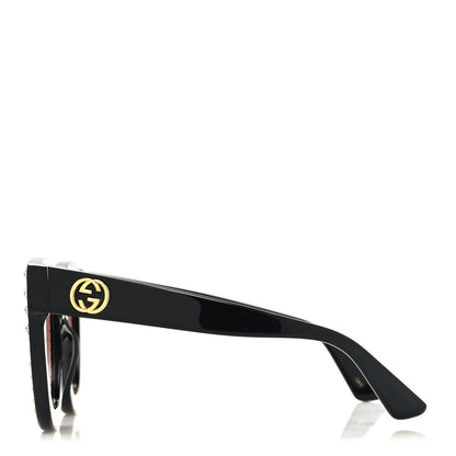 Gucci Acetate Stars Cat Eye Sunglasses GG0116S Black 3 of 7