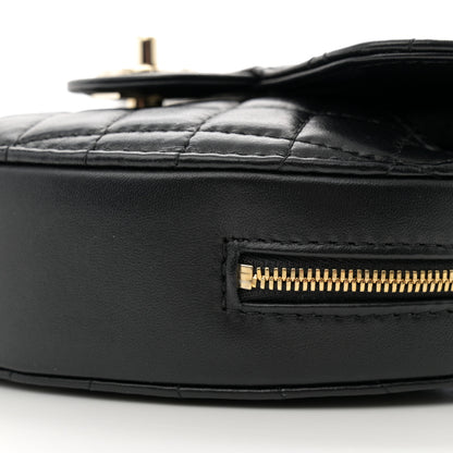 Chanel Lambskin Quilted CC In Love Heart Bag Black 10 of 11