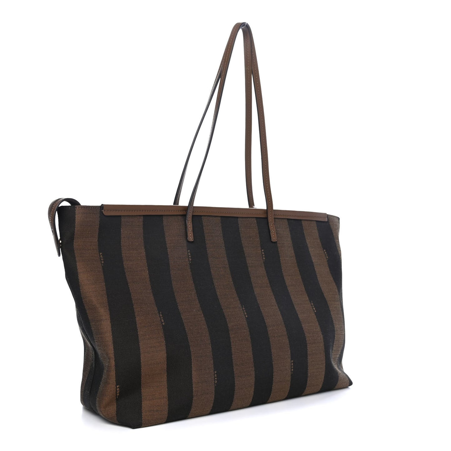 Pequin Vitello Medium Roll Tote Tobacco Foresta