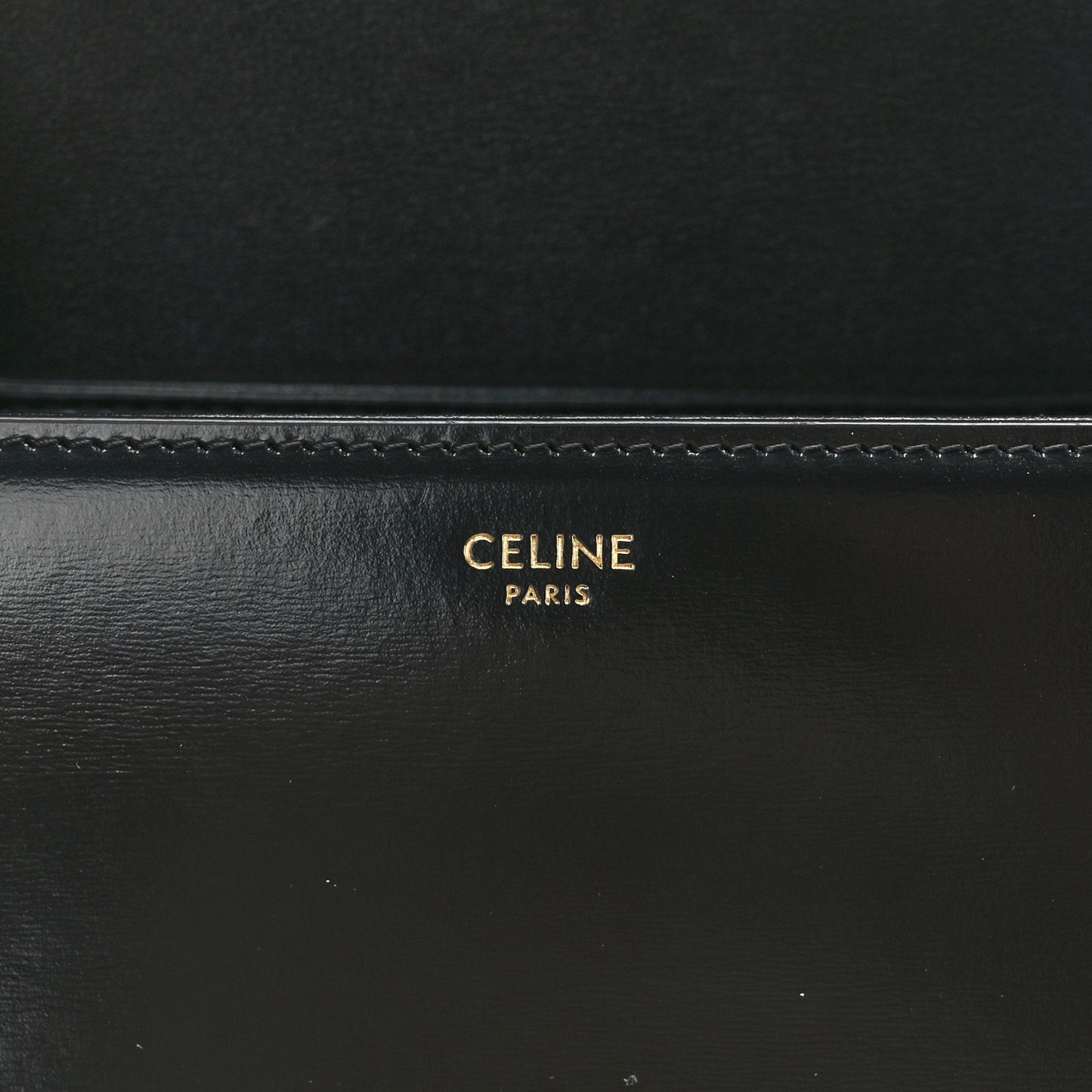 Shiny Calfskin Teen Triomphe Black
