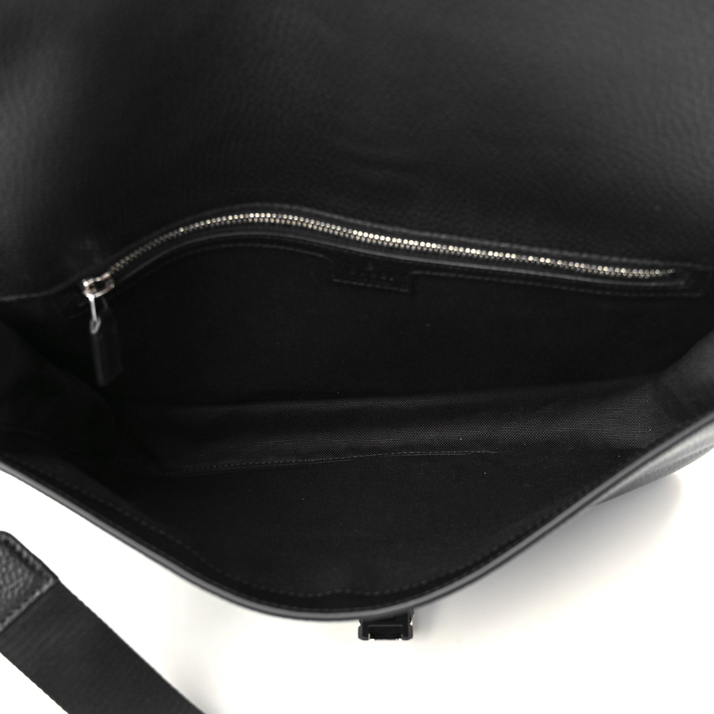 Calfskin Web Medium Business Case Black