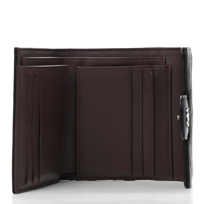 Chanel Caviar Chevron Quilted Compact Flap Wallet Black 5 of 9