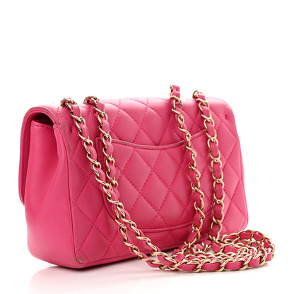Chanel Lambskin Quilted Mini Mademoiselle Chic Flap Pink 3 of 15