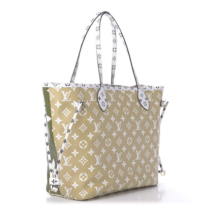 Louis Vuitton Monogram Giant Neverfull MM Kaki 3 of 10