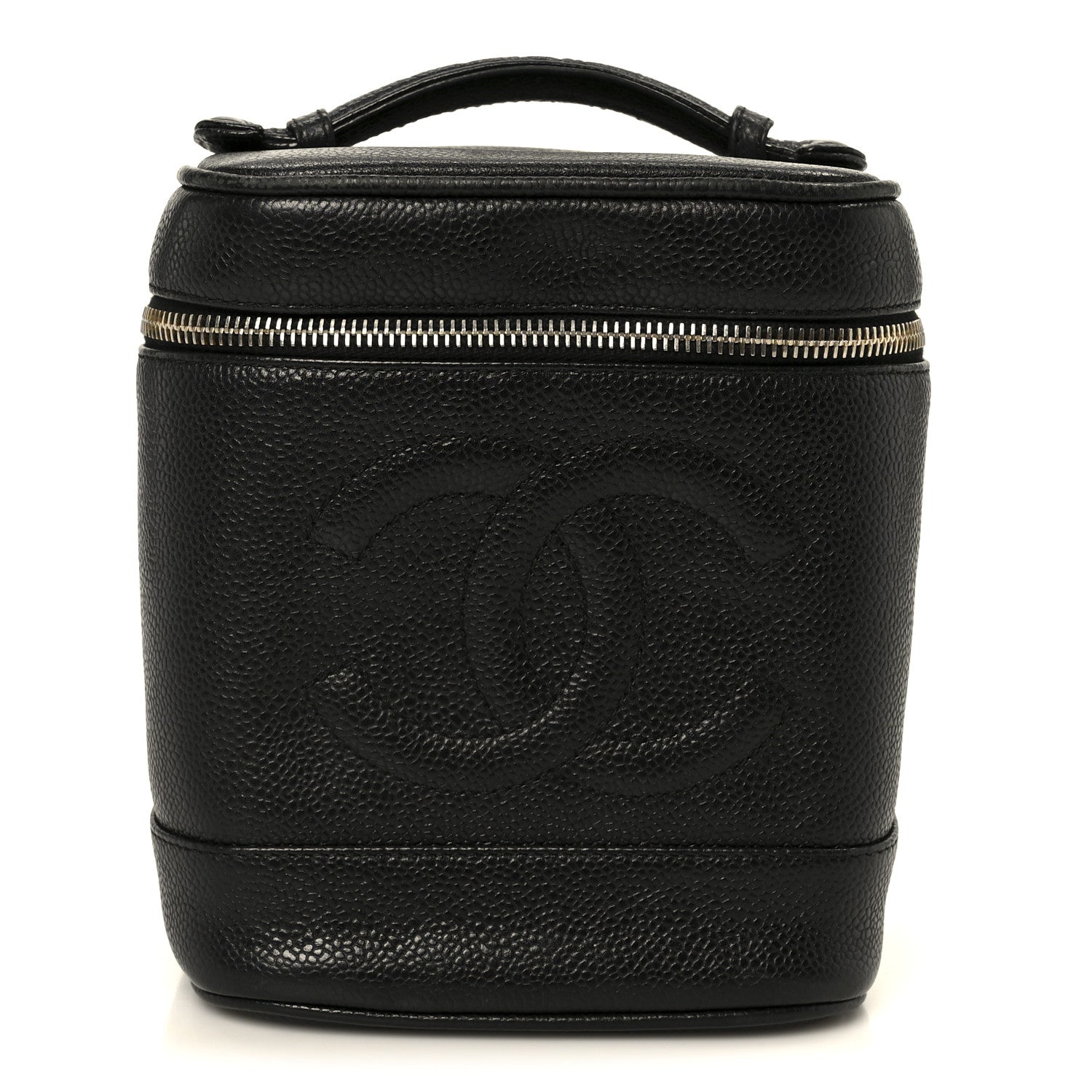 Chanel Caviar Vanity Cosmetic Case Black 1 of 10