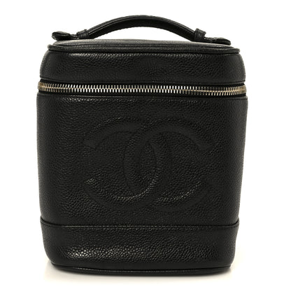 Chanel Caviar Vanity Cosmetic Case Black 1 of 10