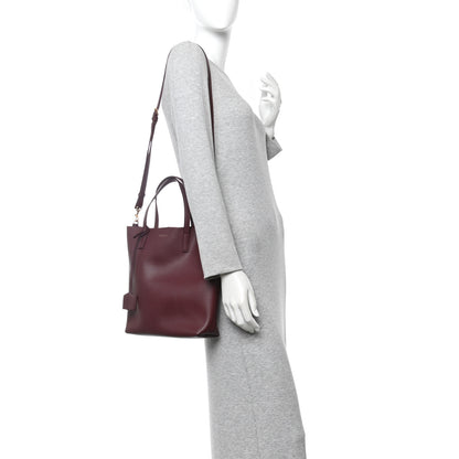 Saint Laurent Calfskin Toy Shopping Tote Dark Red 2 of 9