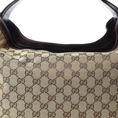 Gucci Monogram Large Wave Hobo Dark Brown 10 of 10