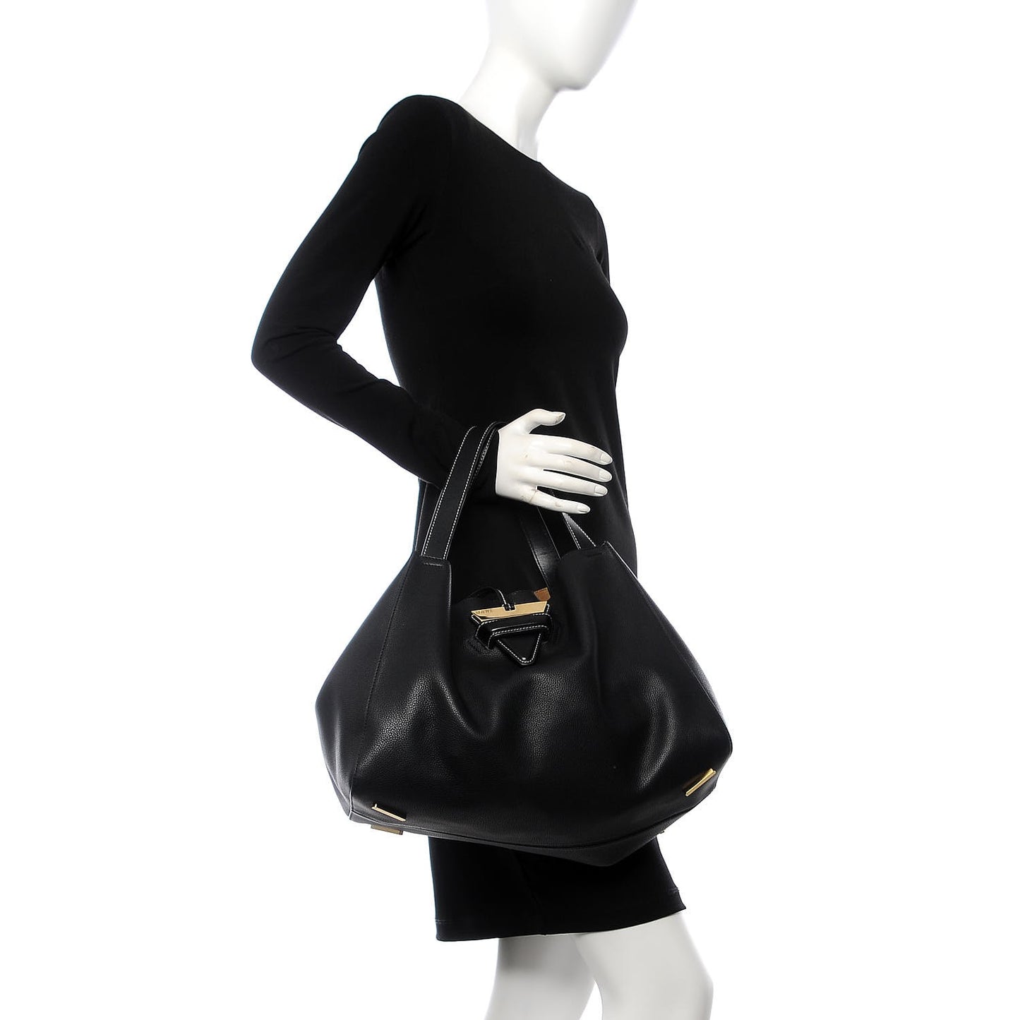 Calfskin Barcelona Tote Black