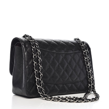 Chanel Caviar Quilted Jumbo Double Flap Black 3 of 16
