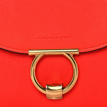 Salvatore Ferragamo Calfskin Small Margot Top Handle Satchel Red 10 of 10