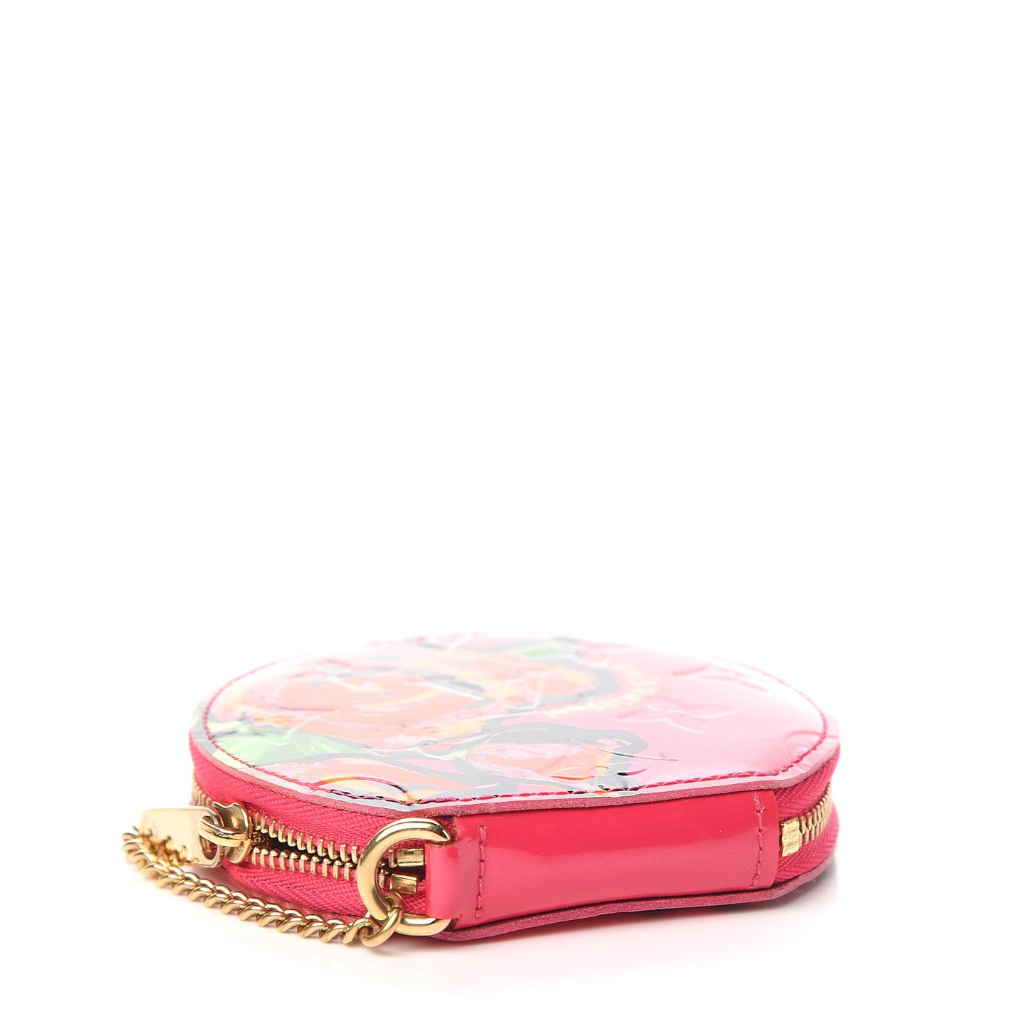 Vernis Roses Chapeau Coin Purse Rose Pop