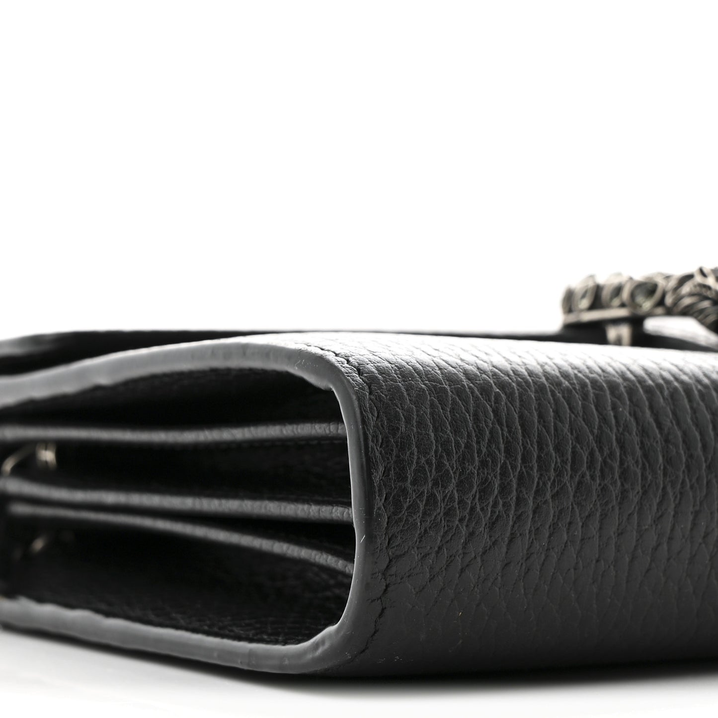 Calfskin Mini Dionysus Chain Wallet Black