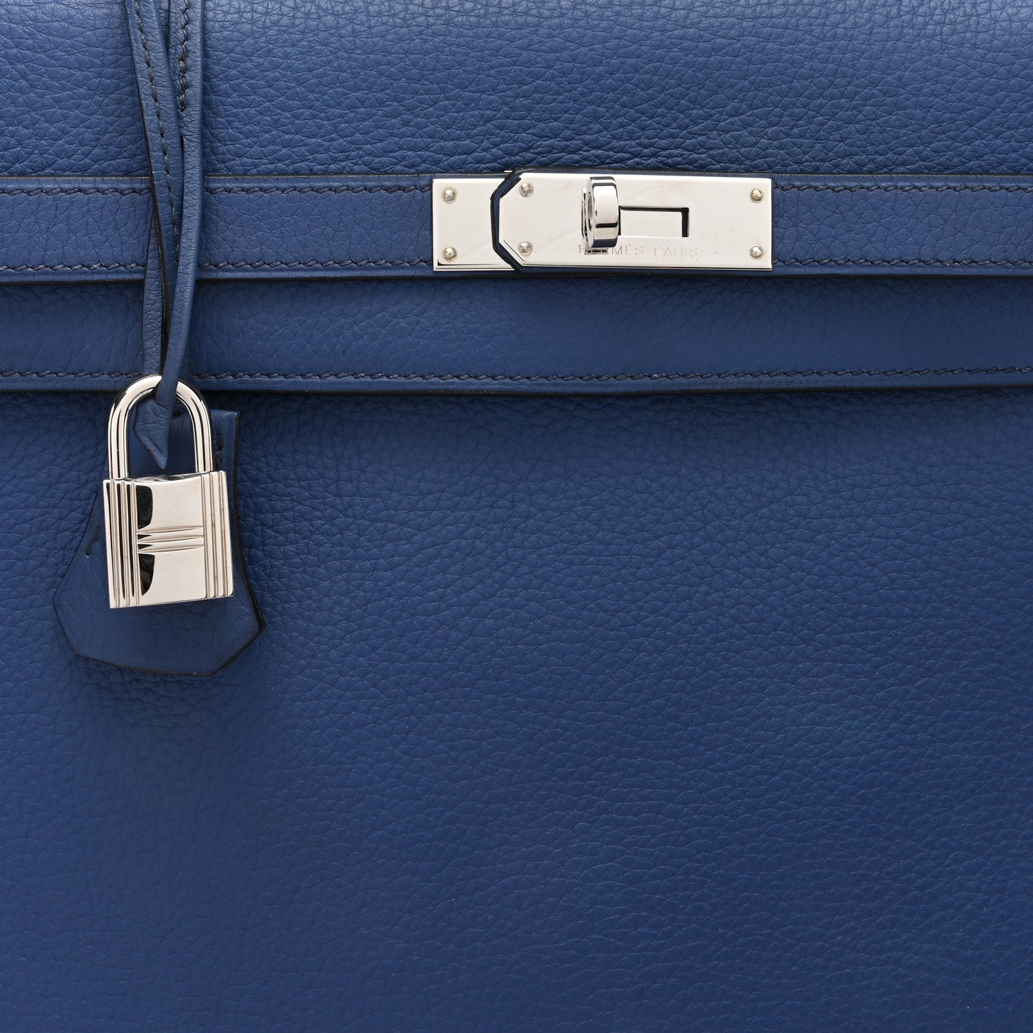 Hermes Togo Kelly Retourne 35 Bleu Brighton 8 of 10