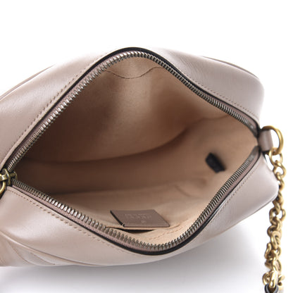 Gucci Calfskin Matelasse Small GG Marmont Chain Shoulder Bag Porcelain Rose 5 of 10