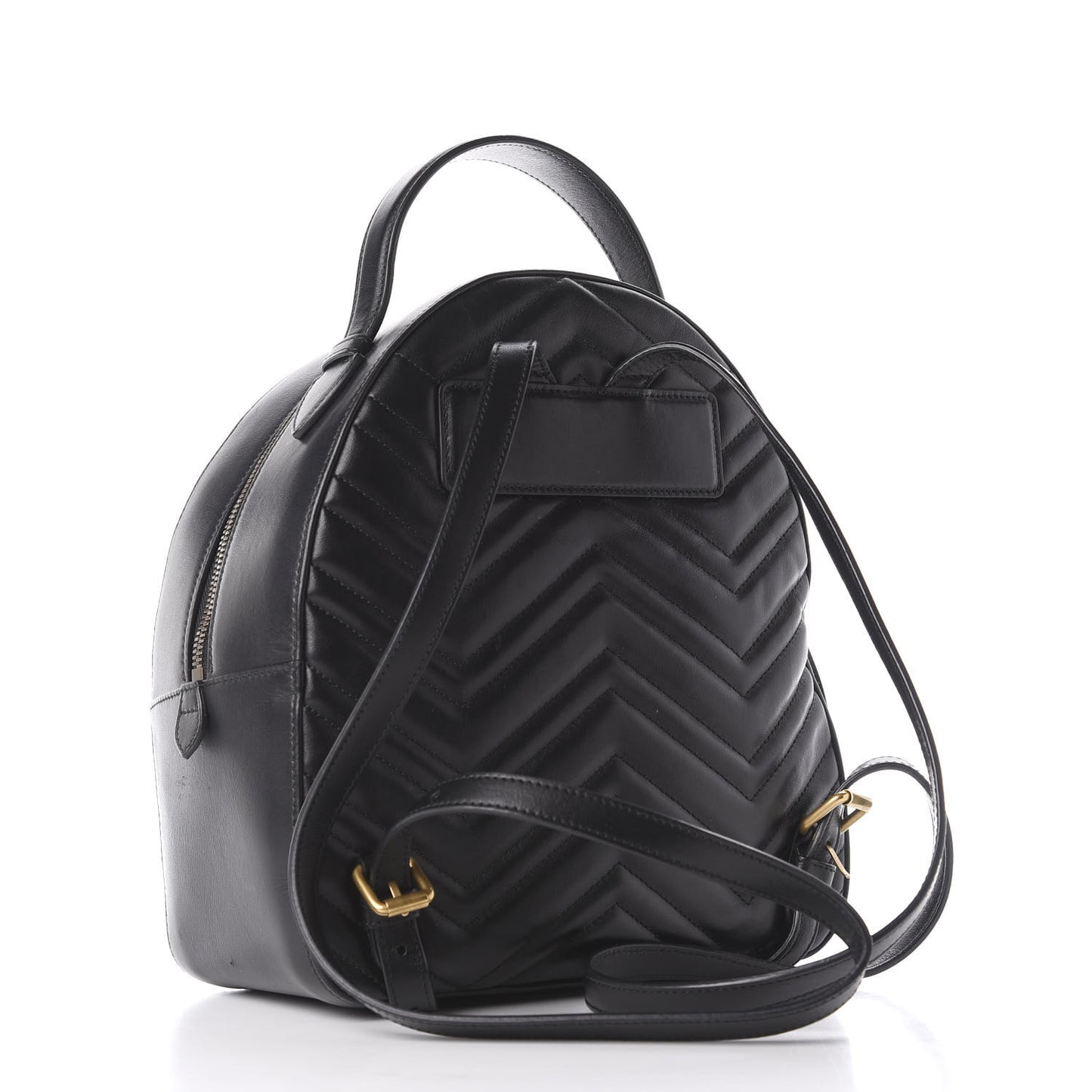 Calfskin Matelasse GG Marmont Dome Backpack Black