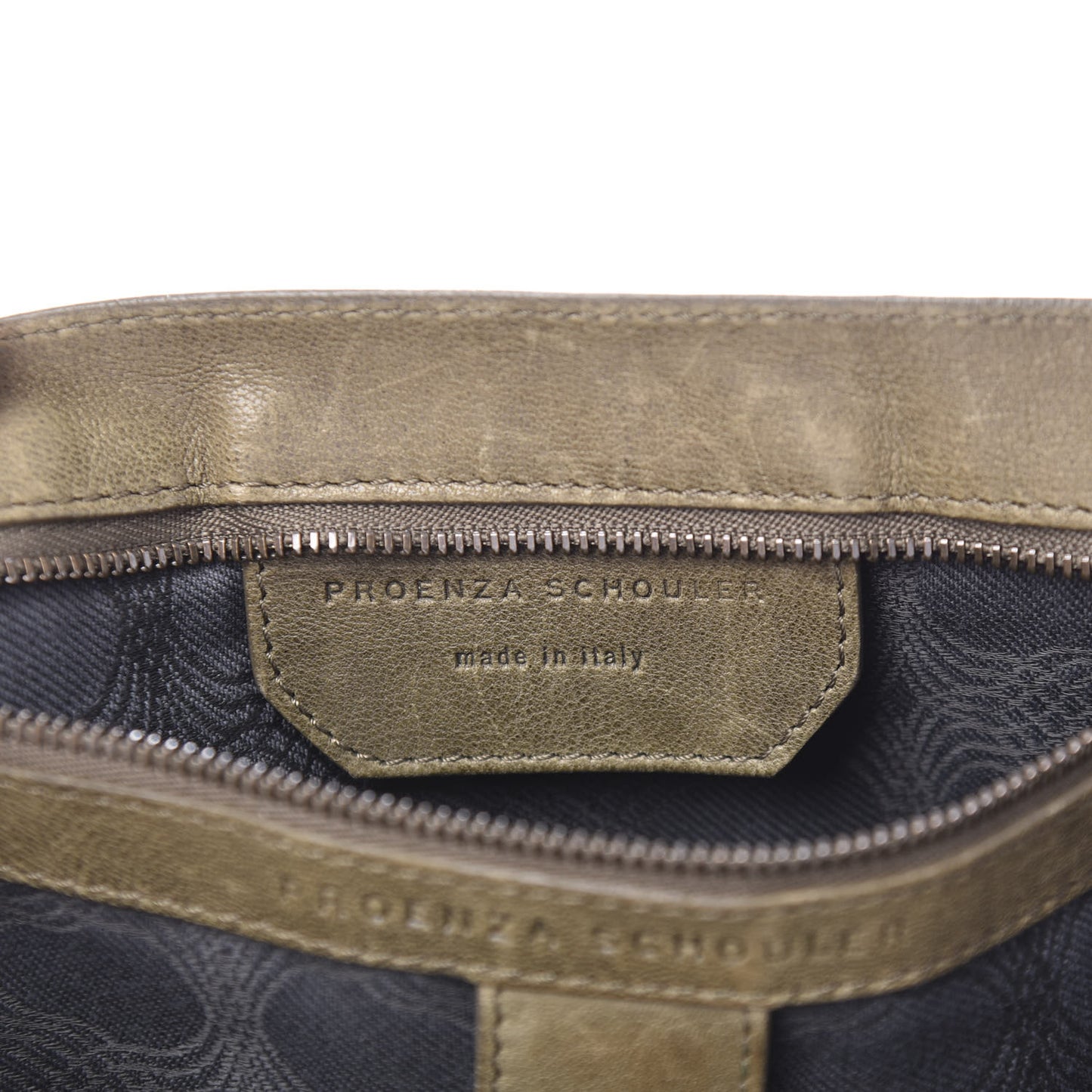 Lambskin Medium PS1 Satchel Military