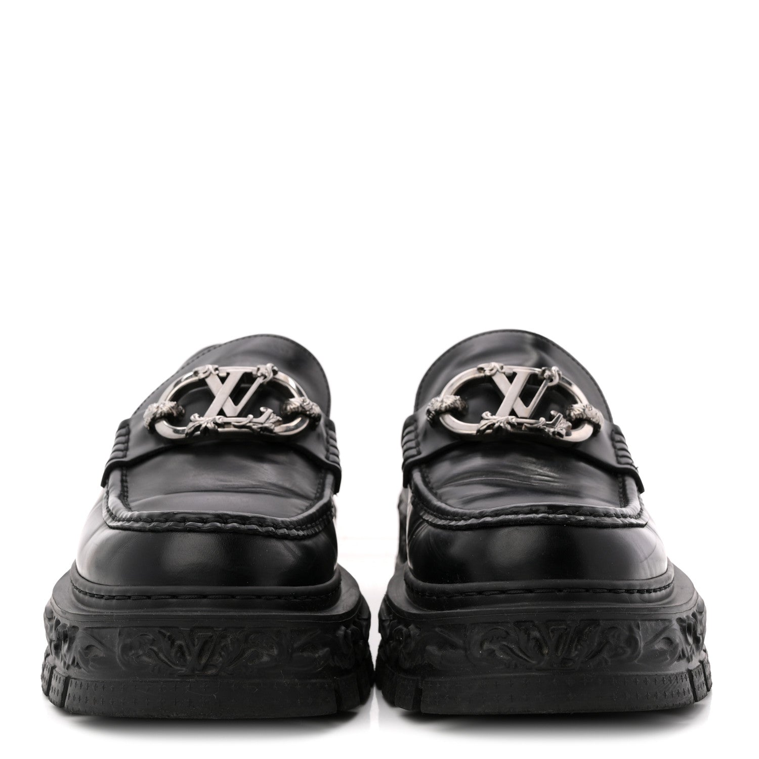 【良品】LOUIS VUITTON 本革 ニーハイ 37 BLACK モノグラム Louis Vuitton Black Monogram Empreinte Leather Neverfull MM NM Bag