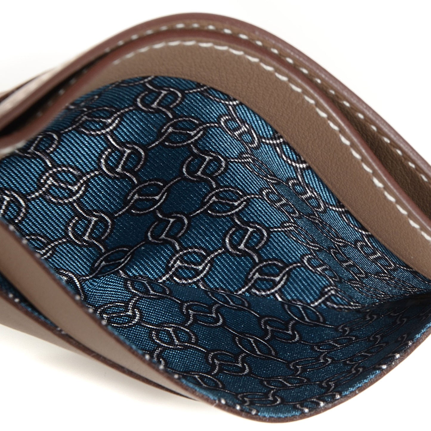 Swift Calfskin Citizen Twill Card Case Etoupe
