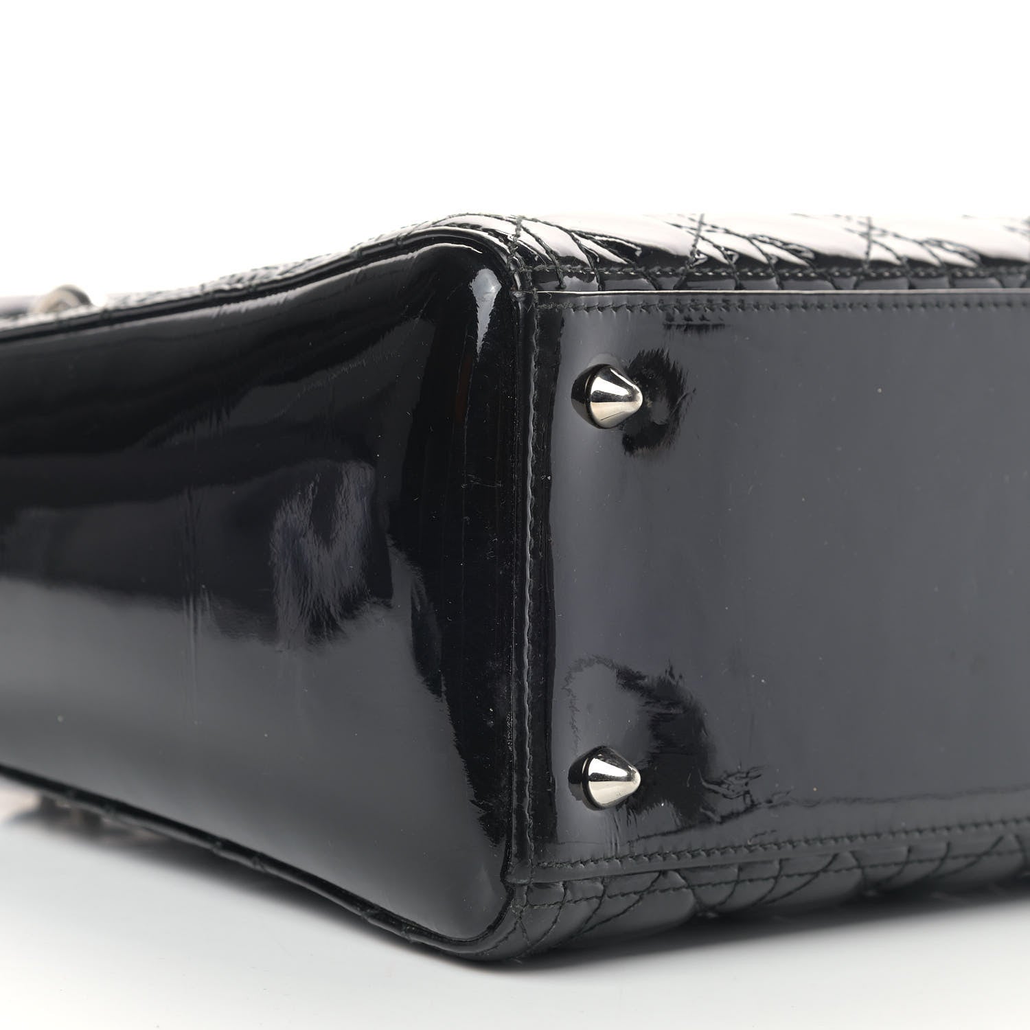 Christian Dior Patent Cannage Medium Lady Dior Black 5 of 12