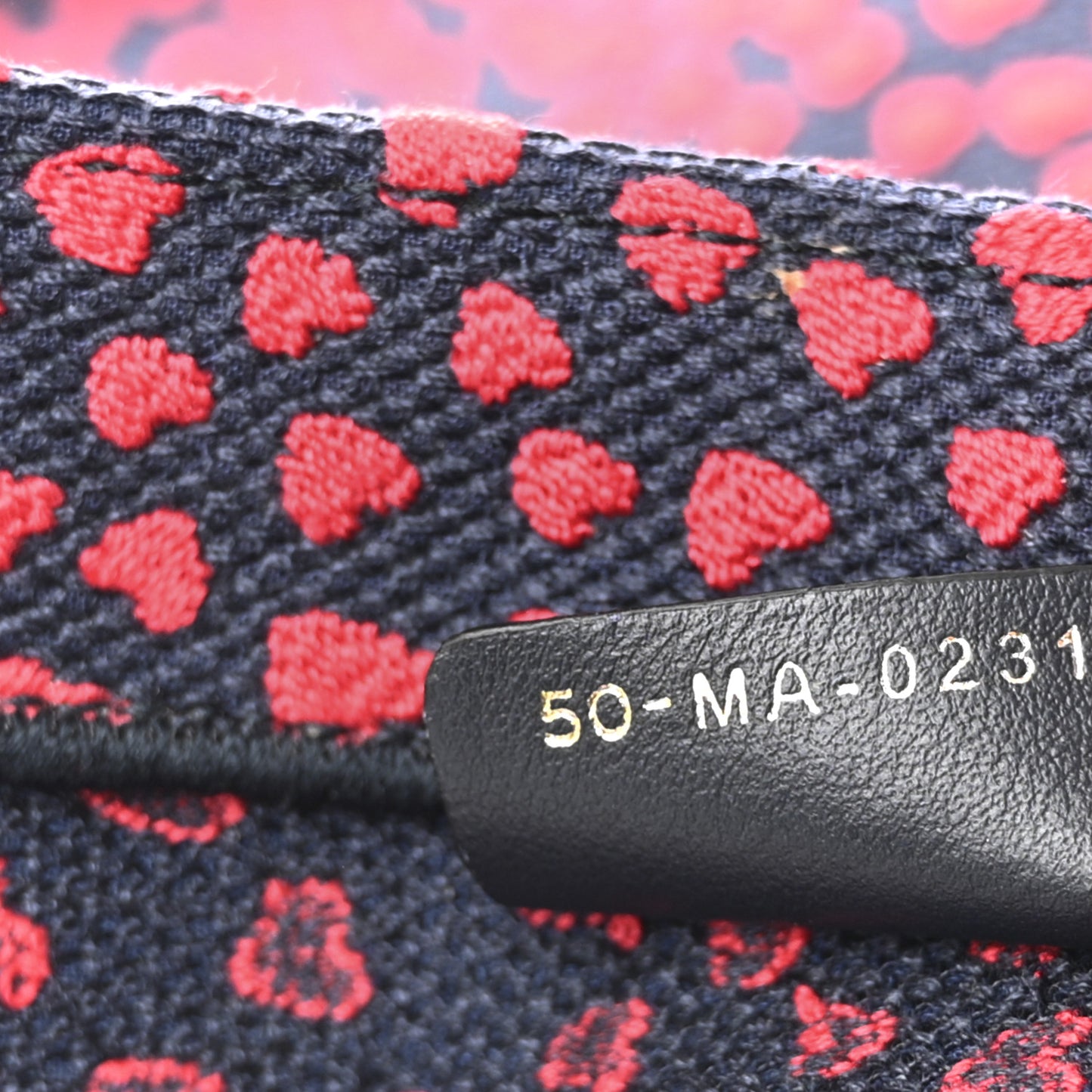 Canvas Embroidered Pop Heart I Love Paris Medium Book Tote Red Multicolor